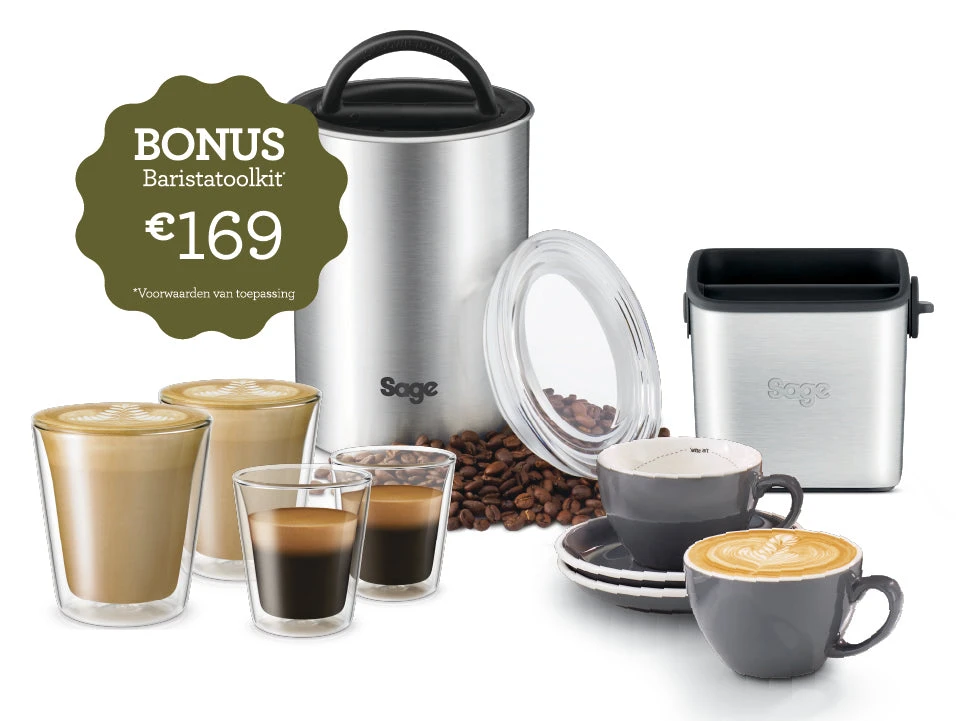 Sage Barista Express Impress - Sea Salt Met €33 Gratis Koffie En Barista Pack T.w.v. €169 4 Sage Barista Express Impress - Sea Salt Met €33 Gratis Koffie En Barista Pack T.w.v. €169 - Afbeelding 2