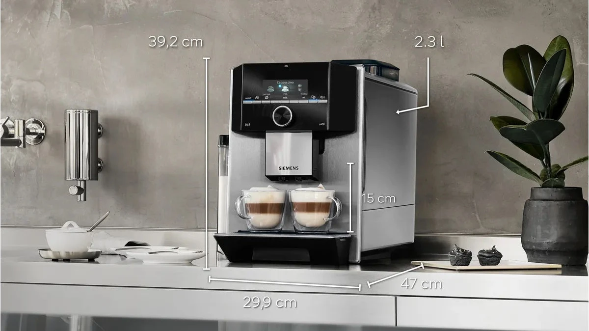 Siemens EQ.9 Plus S400 - Edelstaal - TI924301RW Met €49 Gratis Koffie 4 Siemens EQ.9 Plus S400 - Edelstaal - TI924301RW Met €49 Gratis Koffie - Afbeelding 2