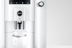JURA E4 Piano White (EA) Met €54 Gratis Koffie én 2+1 Jaar Extra Garantie -Koffie Apparatuur jura e4 koffiemachine piano white heet water