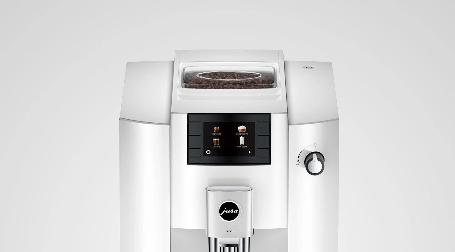 JURA E6 Piano White (EC) Met €54 Gratis Koffie én 2+1 Jaar Extra Garantie 4 JURA E6 Piano White (EC) Met €54 Gratis Koffie én 2+1 Jaar Extra Garantie - Afbeelding 2