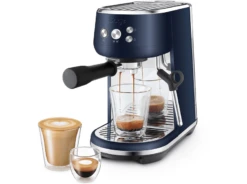 Sage Bambino - Damson Blue -Koffie Apparatuur sage bambino damson blue espresso machine koffiedranken