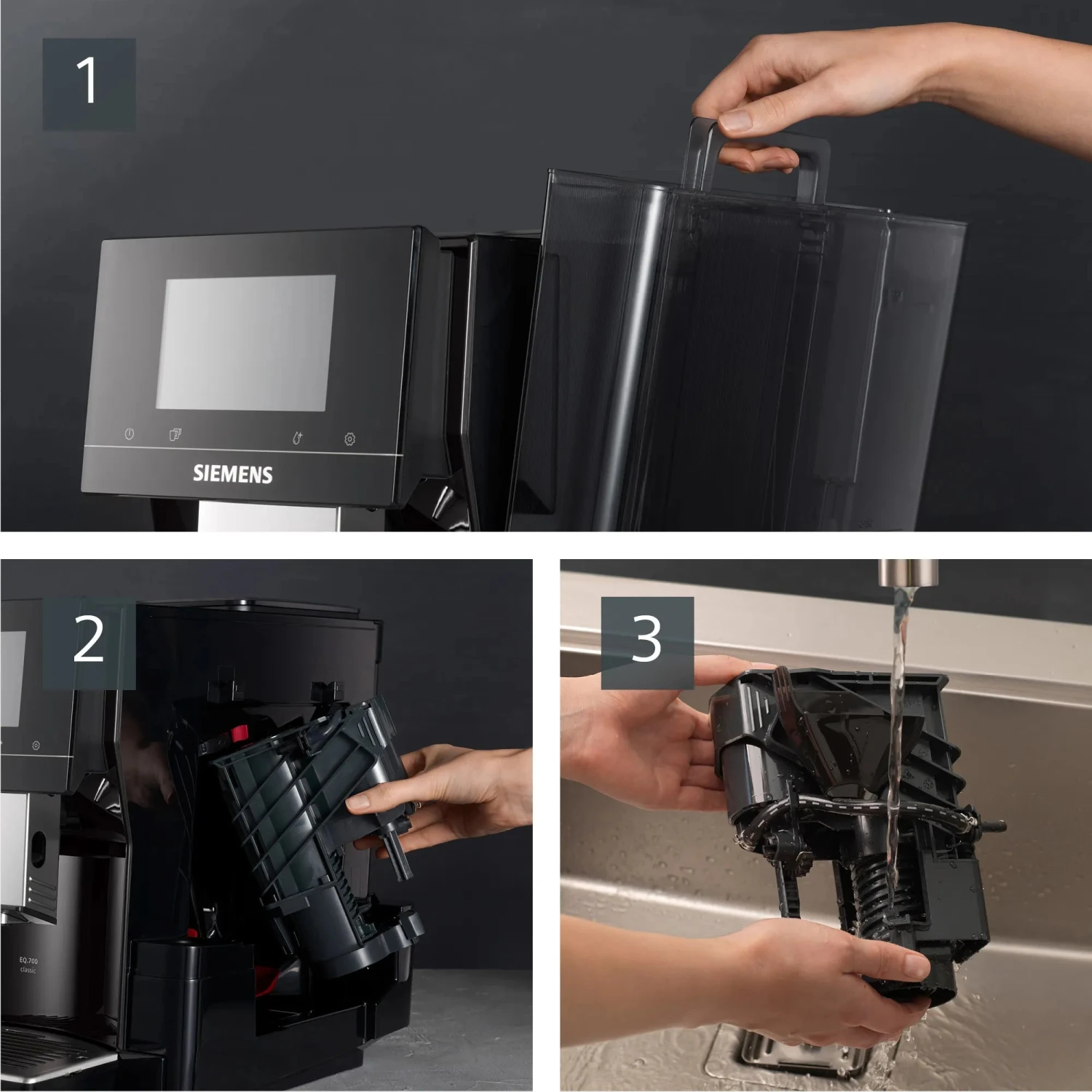 Siemens EQ.700 Classic - Piano Black - TP703R09 Met €49 Gratis Koffie 7 Siemens EQ.700 Classic - Piano Black - TP703R09 Met €49 Gratis Koffie - Afbeelding 5